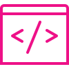 icon_code symbol - software development