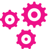 symbol - gears symbol - process automation