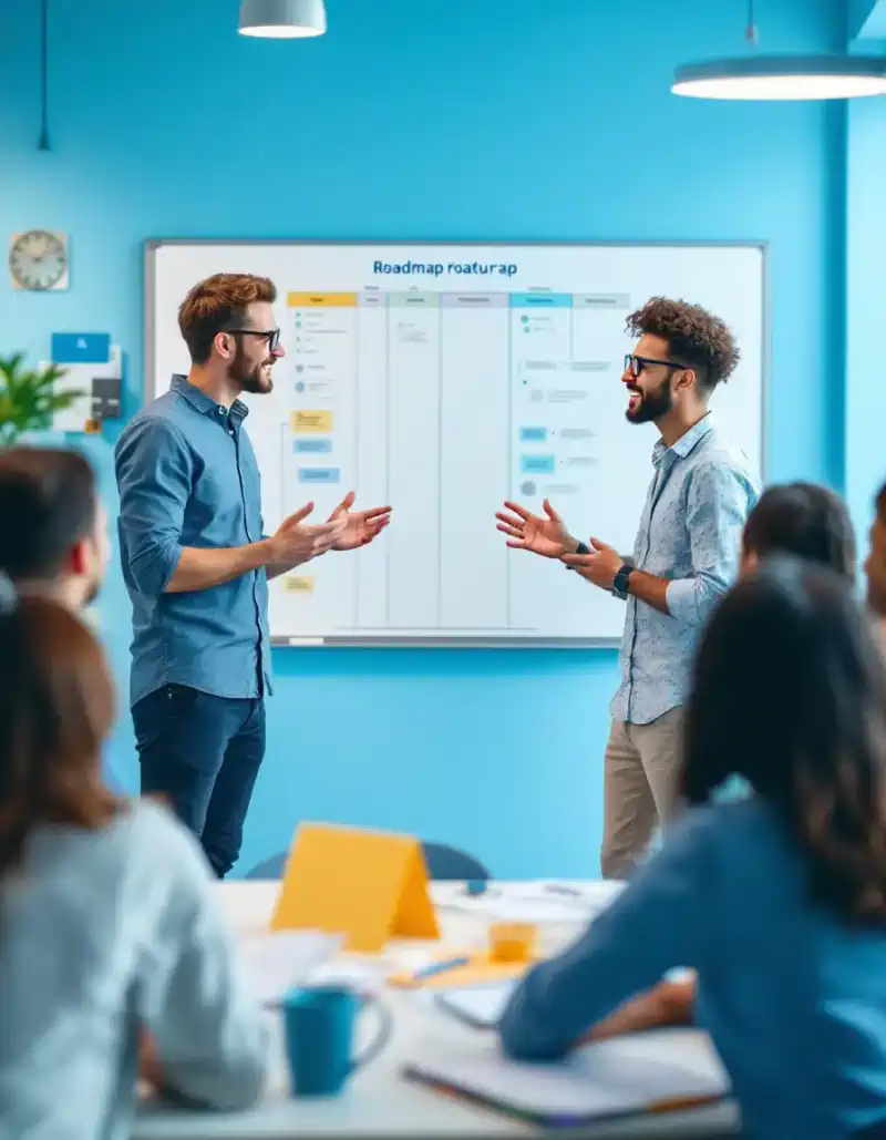 product consulting meeting illustration - product consulting